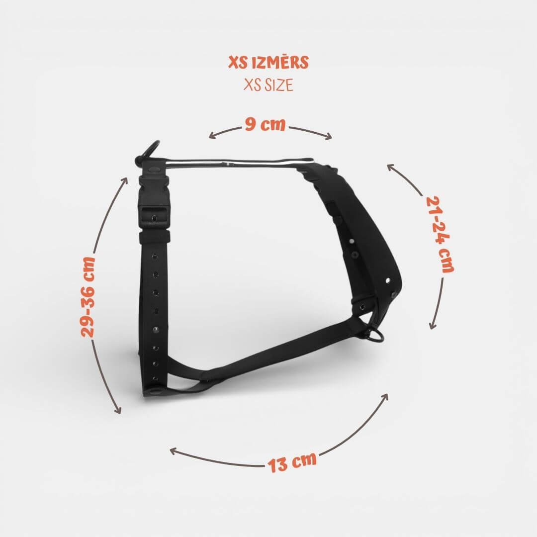 EasyFit anatoomilised veekindlad traksid koertele - Must