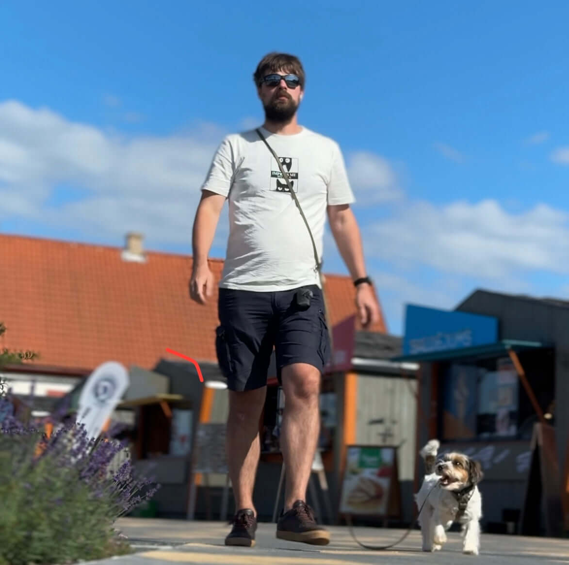 Hexa Hands-Free Dog Leash (Adjustable) – Waterproof, Black