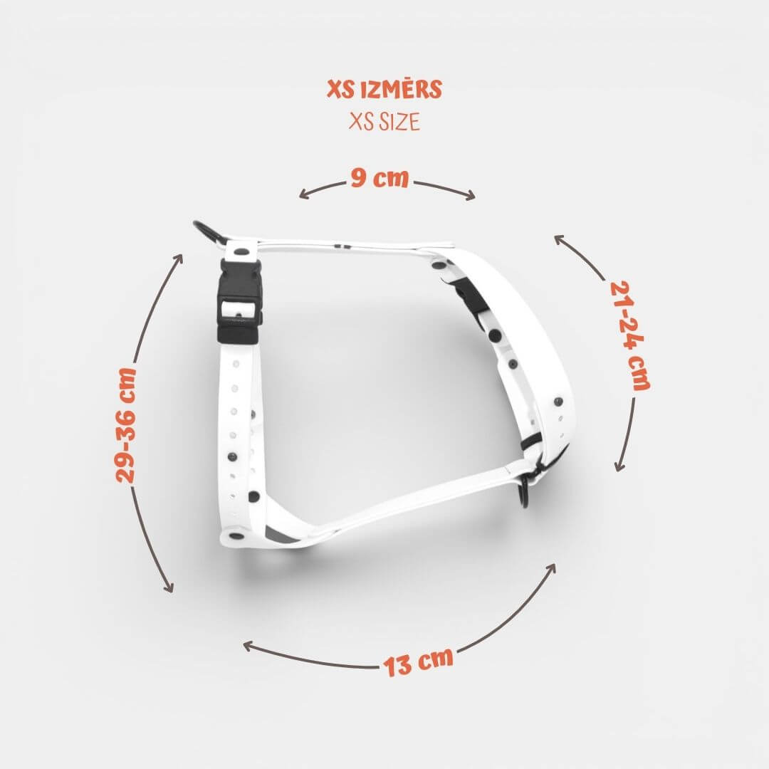 EasyFit anatoomilised veekindlad traksid koertele - Valge