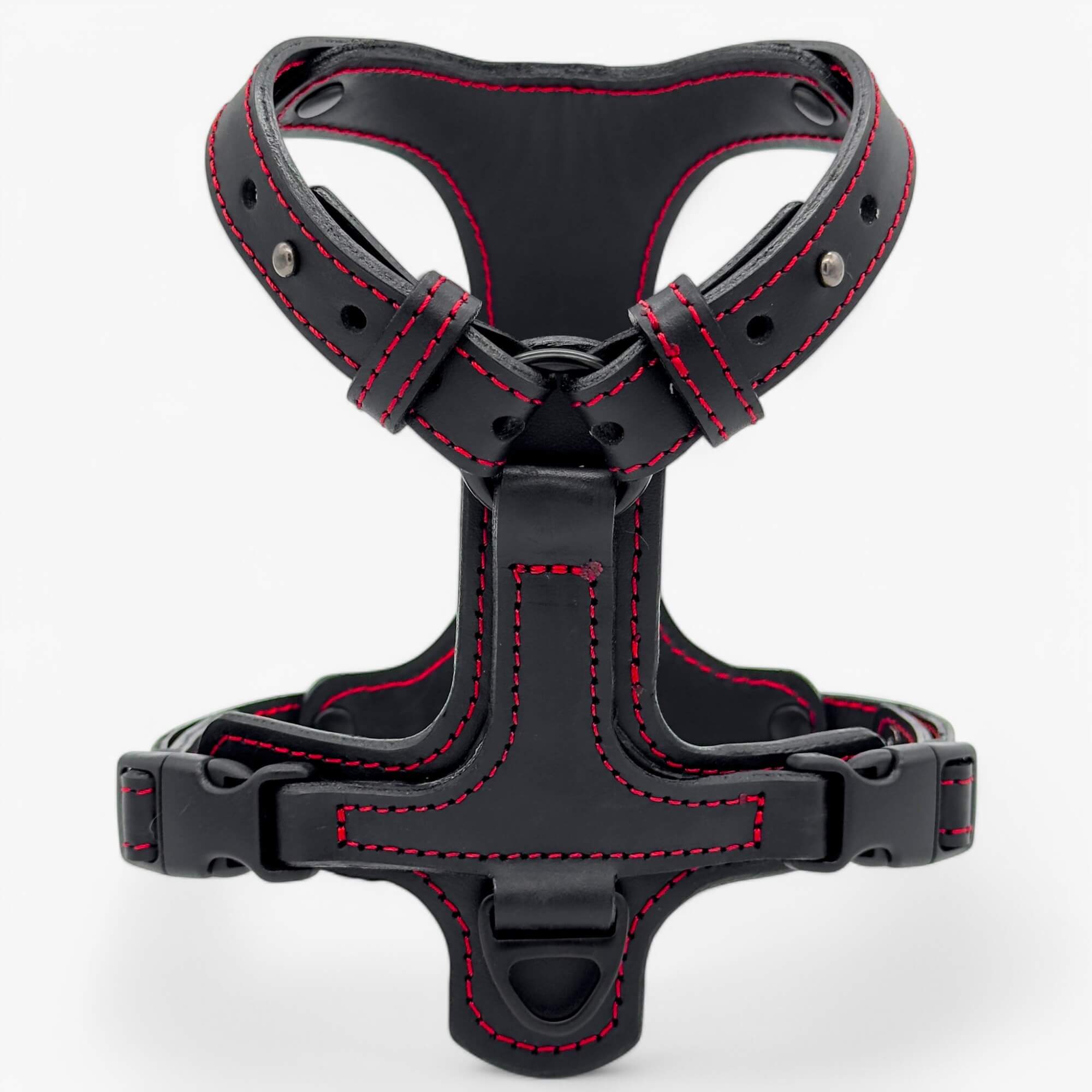 Obi-luxe leather dog harness